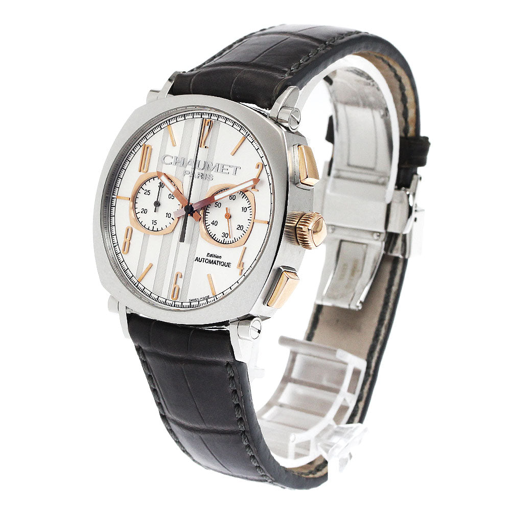 Chaumet Dandy Chronograph W11790-30V Date Silver Dial Automatic Men's Watch_875778