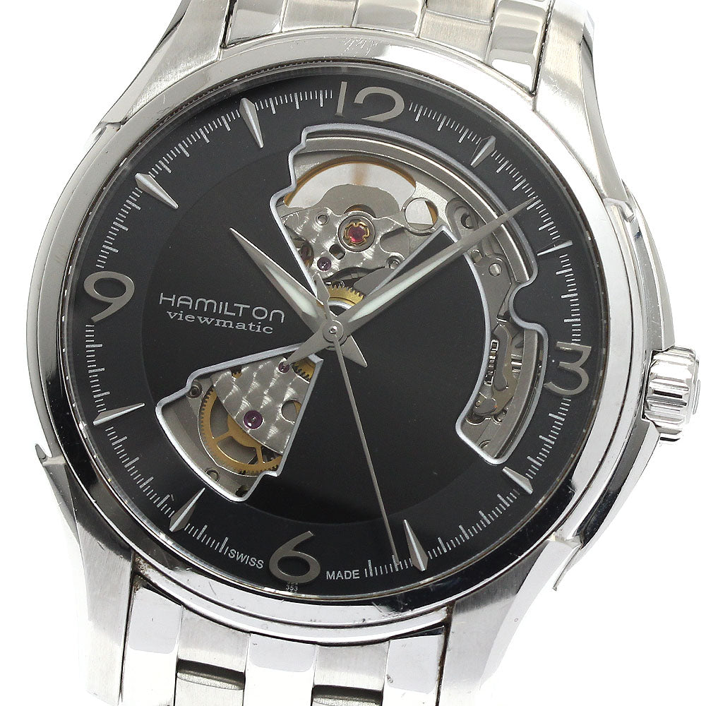 HAMILTON Jazz master H325651 Open heart black Dial Automatic Men's Watch_875783