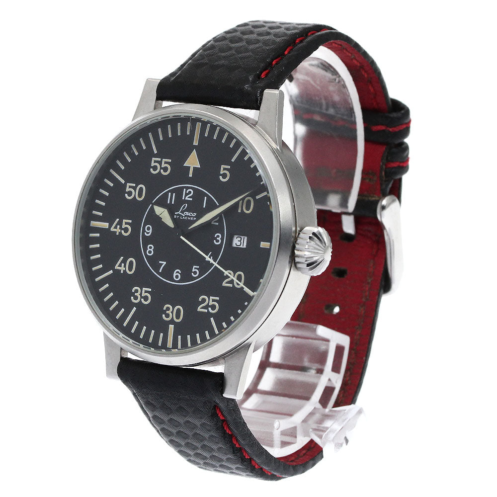 CLOSER Store - CLOSER Limited - Laco Pilot watch Date Black Dial