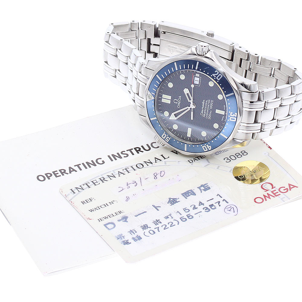 OMEGA Seamaster300 Professional 2531.80 Date Navy Dial Automatic Men's_875798