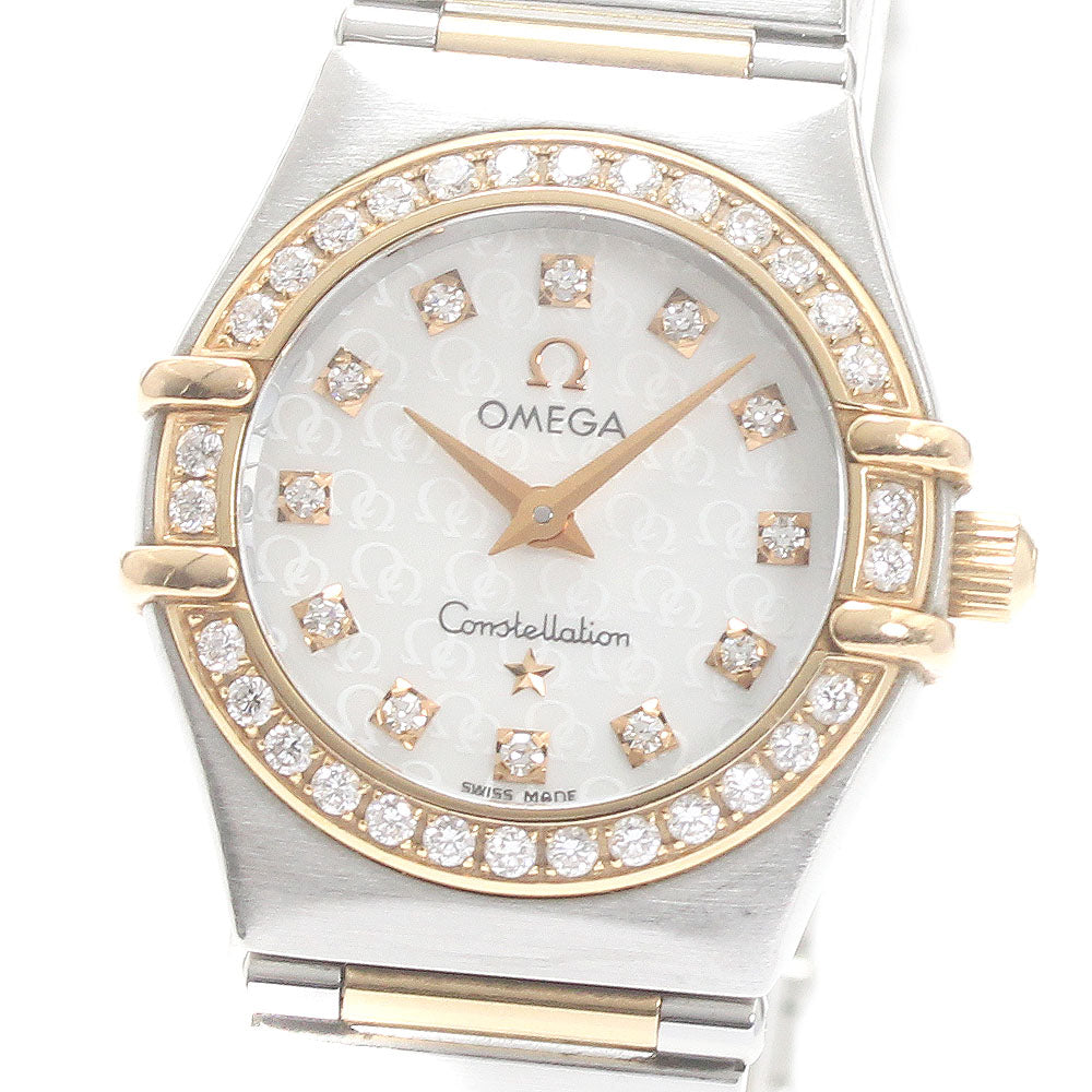 OMEGA Constellation 1360.75 Diamond Bezel 12P Diamond Quartz Ladies Watch_875805