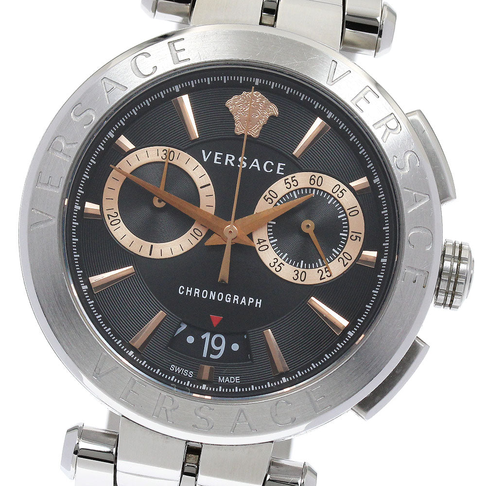 VERSACE Aion VE1D01019 Chronograph black Dial Quartz Men's Watch_875830