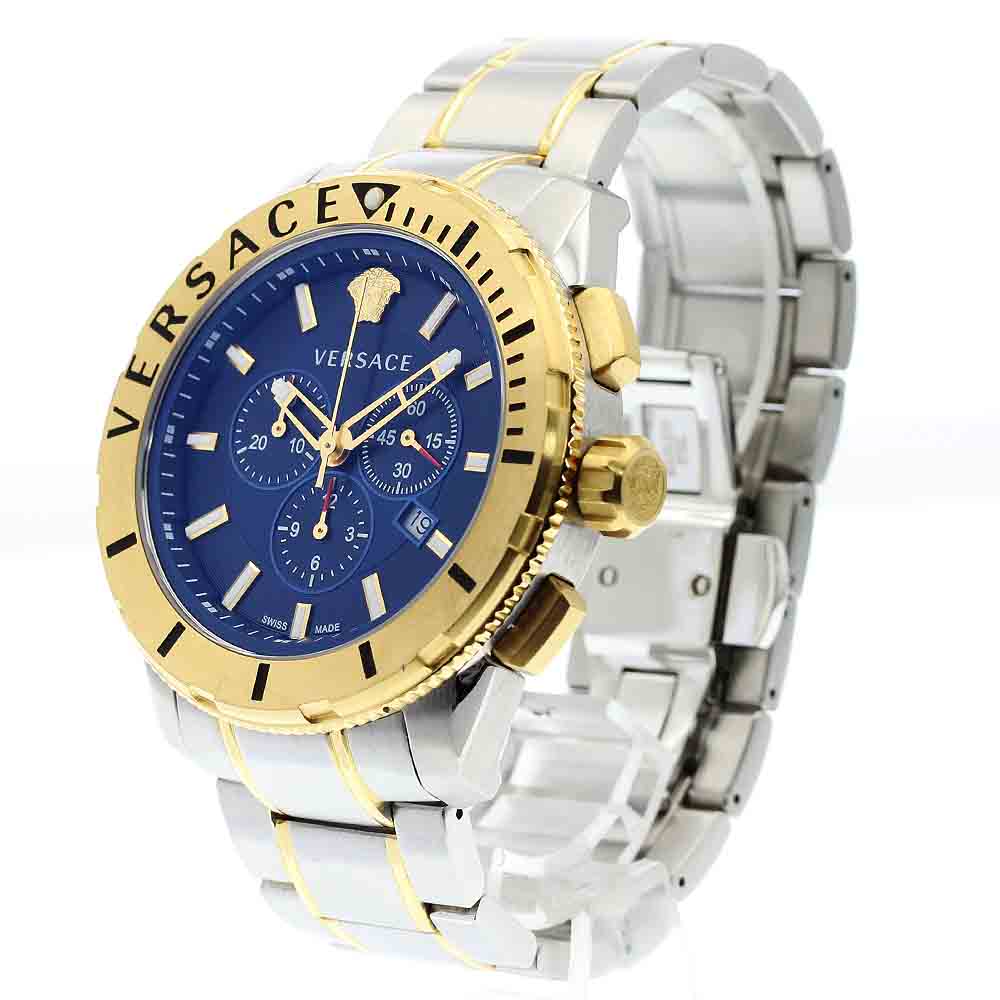 VERSACE Medusa VERG00618 Chronograph Navy Dial Quartz Men's Watch_875831