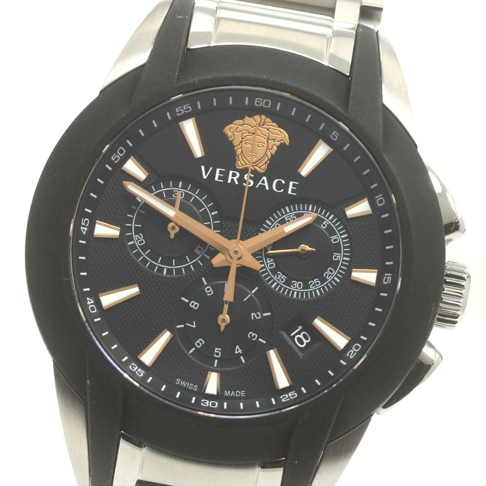 VERSACE Character chrono VEM800218 Date black Dial Quartz Men's Watch_875844