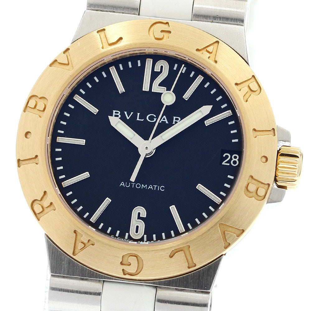 BVLGARI Diagono Sports LCV29SG K18YGBezel Date black Dial Automatic Ladies Watch_875851