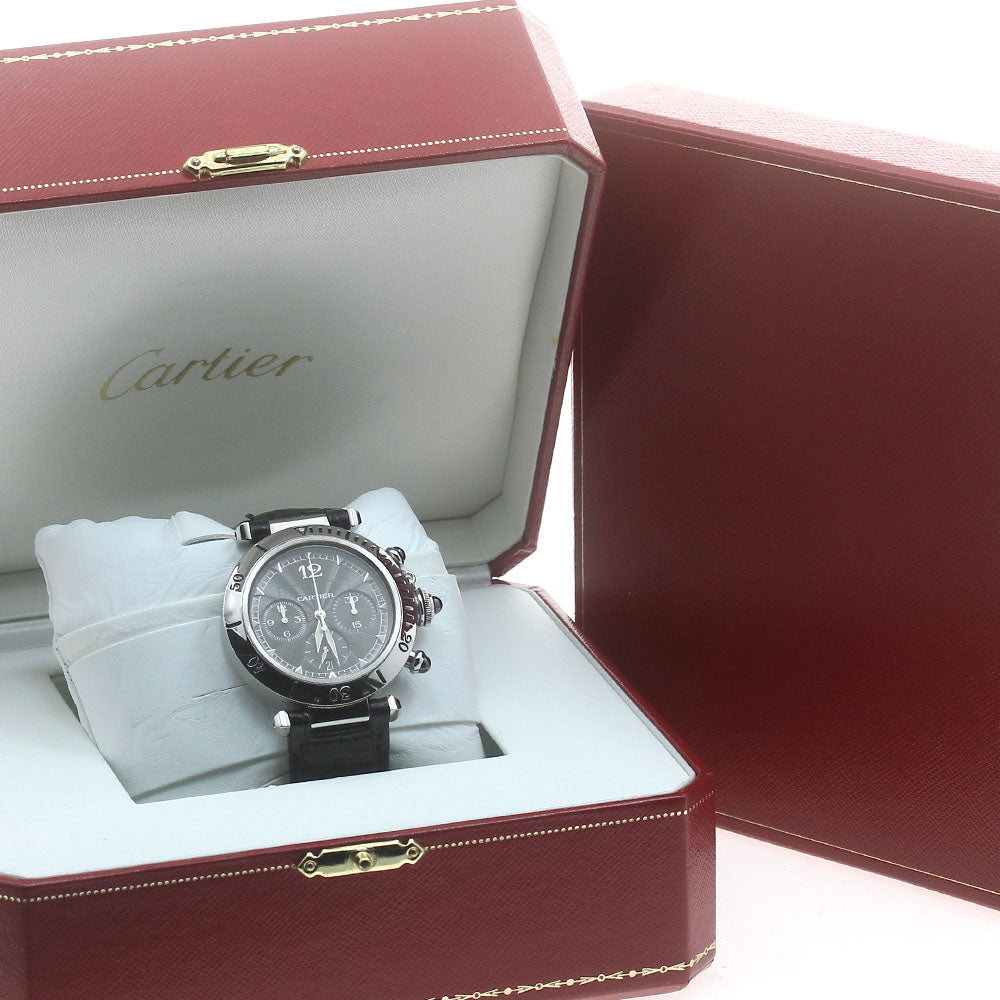CARTIER Pasha 38 mm W3105155 Chronograph Date gray Dial Automatic Men's Watch_875854