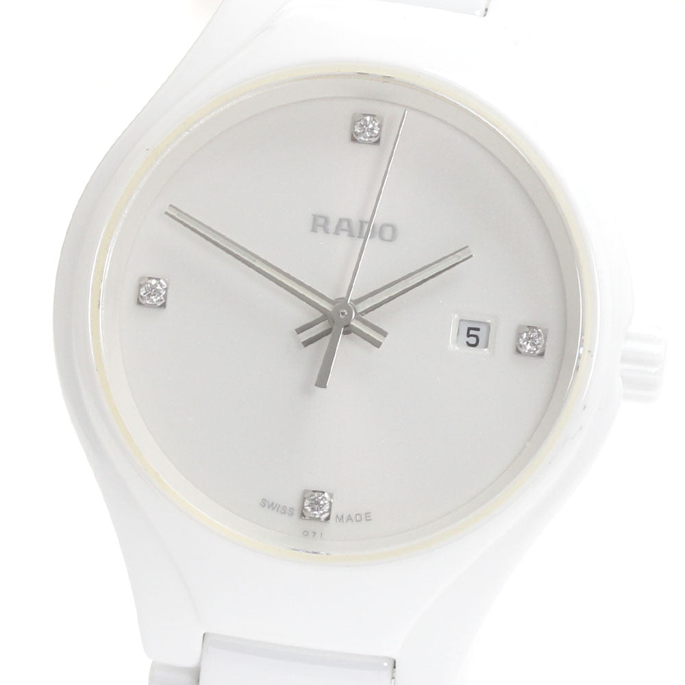 RADO True R27061712 4P Diamond Date white Dial Quartz Ladies Watch_875858