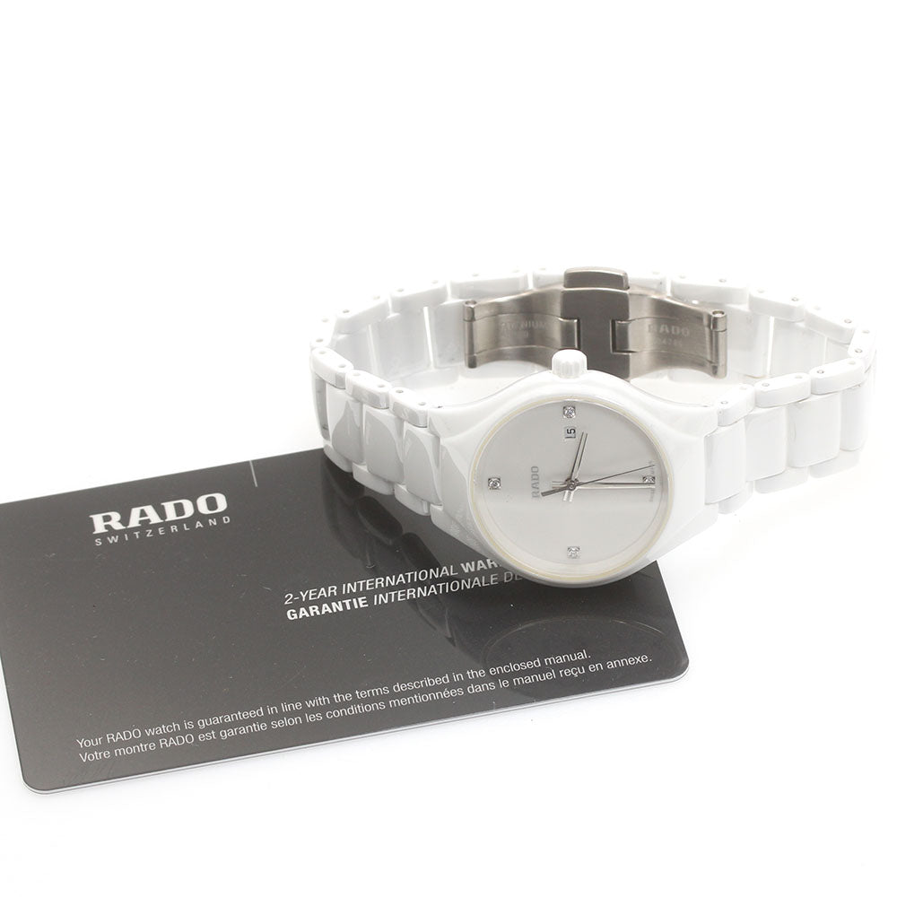 RADO True R27061712 4P Diamond Date white Dial Quartz Ladies Watch_875858