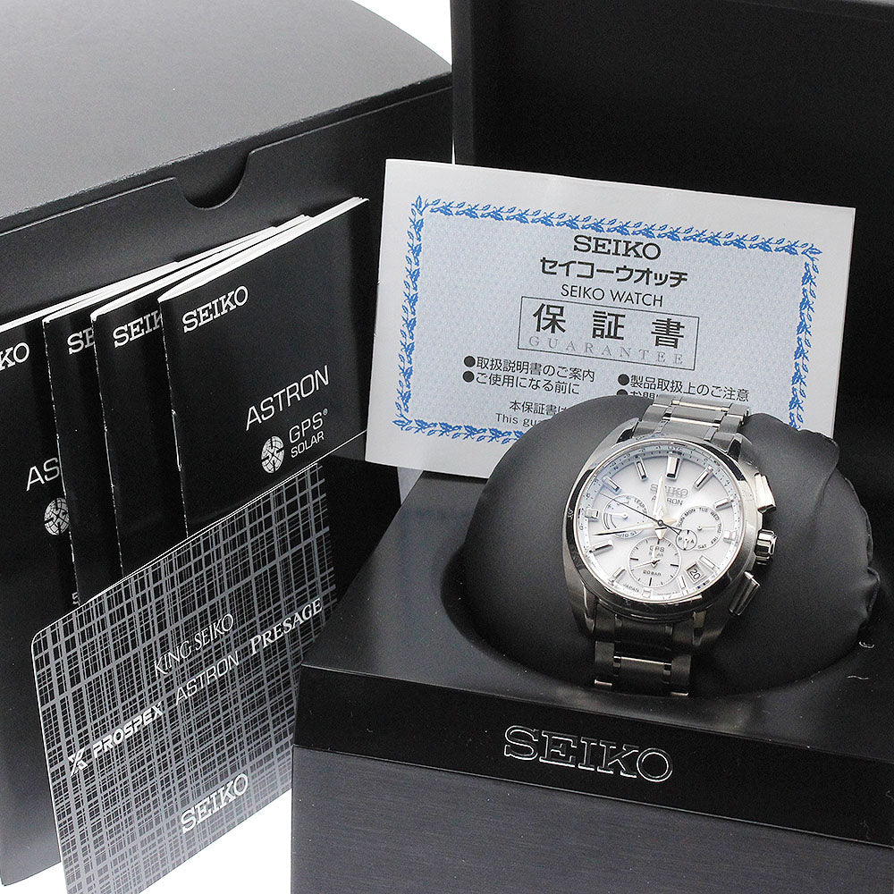 SEIKO Astron SBXC063/5X53-0AV0 GPS day-date Solar Powered Radio Men's_875859