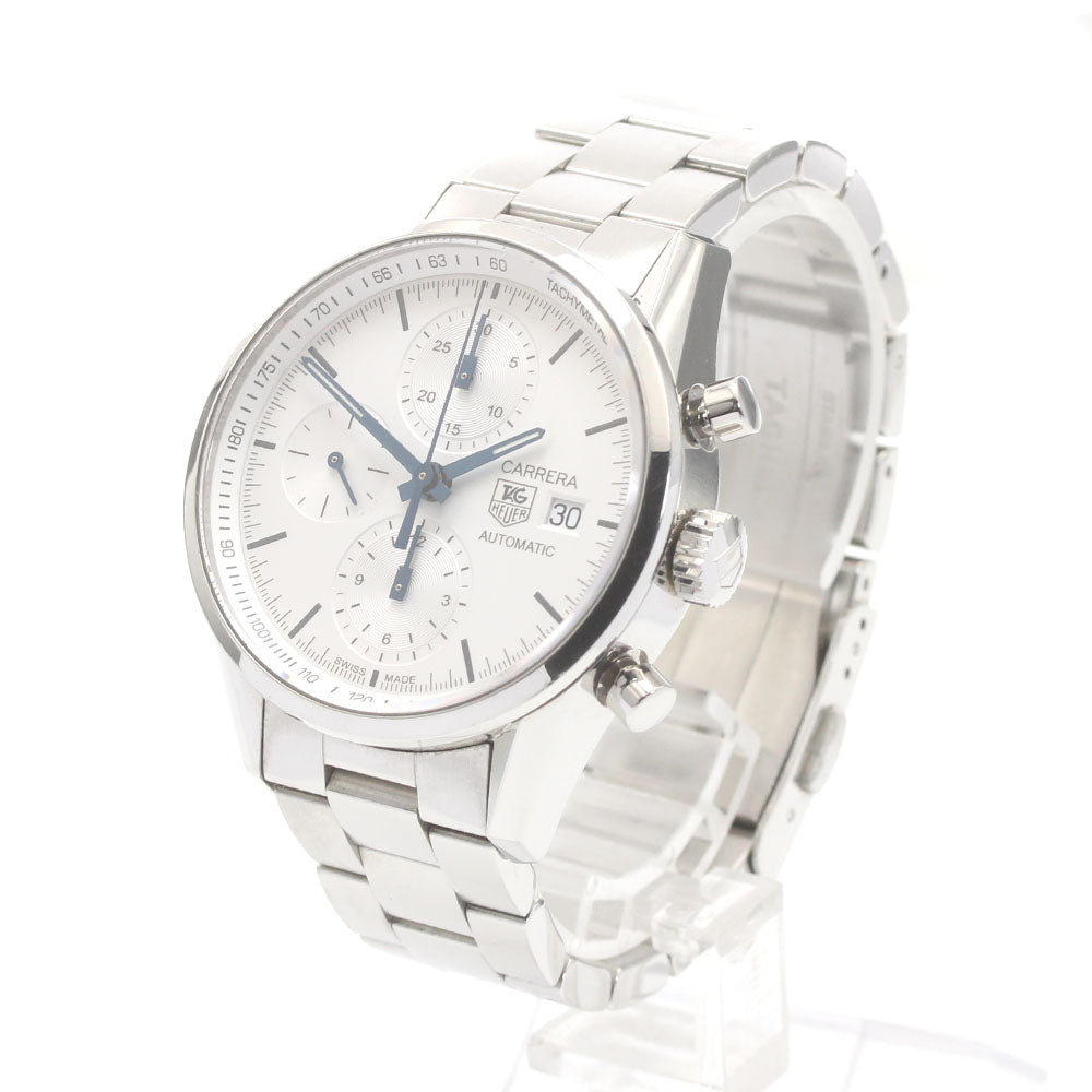 TAG HEUER Carrera CAR2211 Chronograph Silver Dial Automatic Men's Watch_875870