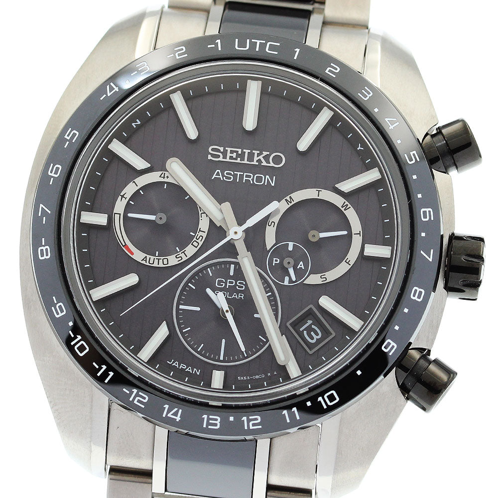 SEIKO Astron SBXC085/5X53-0BF0 GPS Solar Powered Radio Men's Watch_875880