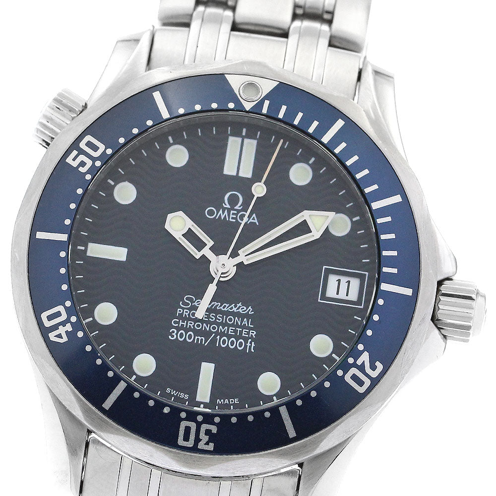 OMEGA Seamaster300 2551.80 Date Navy Dial Automatic Boy's Watch_875883