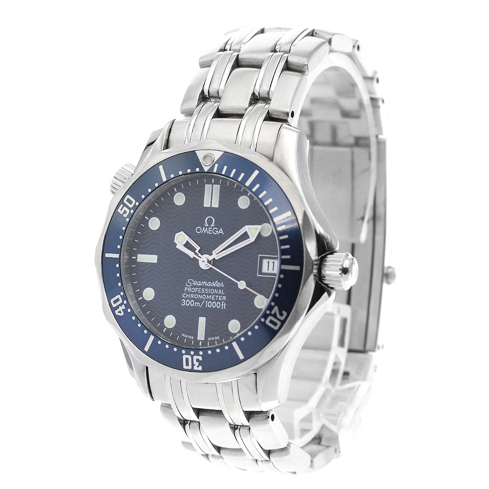 OMEGA Seamaster300 2551.80 Date Navy Dial Automatic Boy's Watch_875883