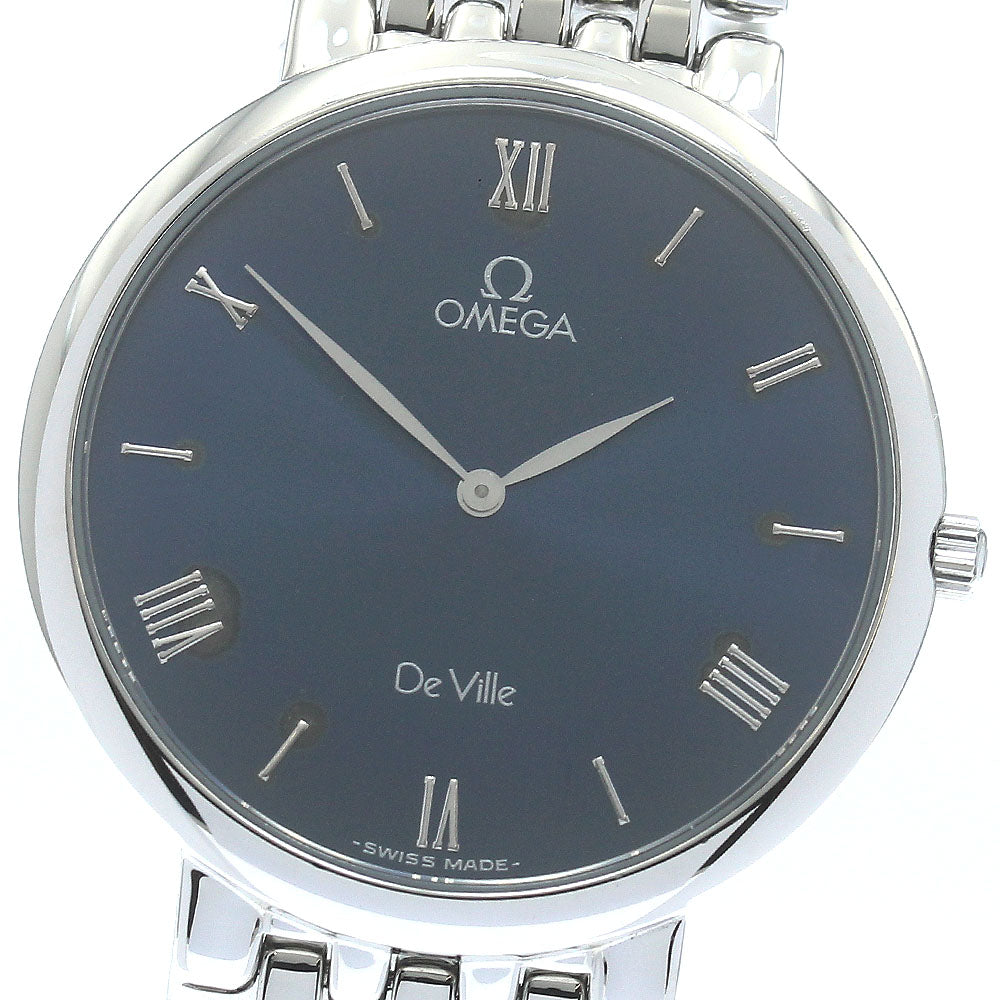 OMEGA De Ville Classic 7500.83 round Navy Dial Quartz Men's Watch_875910