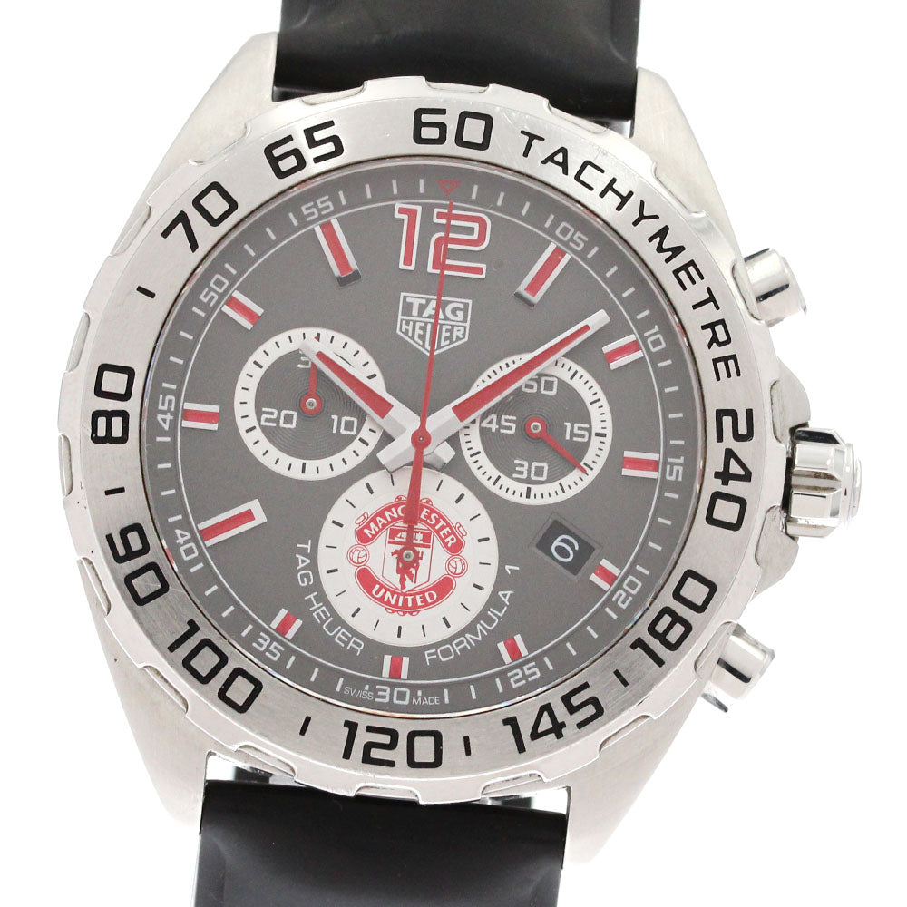 TAG HEUER Formula 1 Manchester United CAZ101M Chronograph gray Dial Quartz Men's Watch_875915