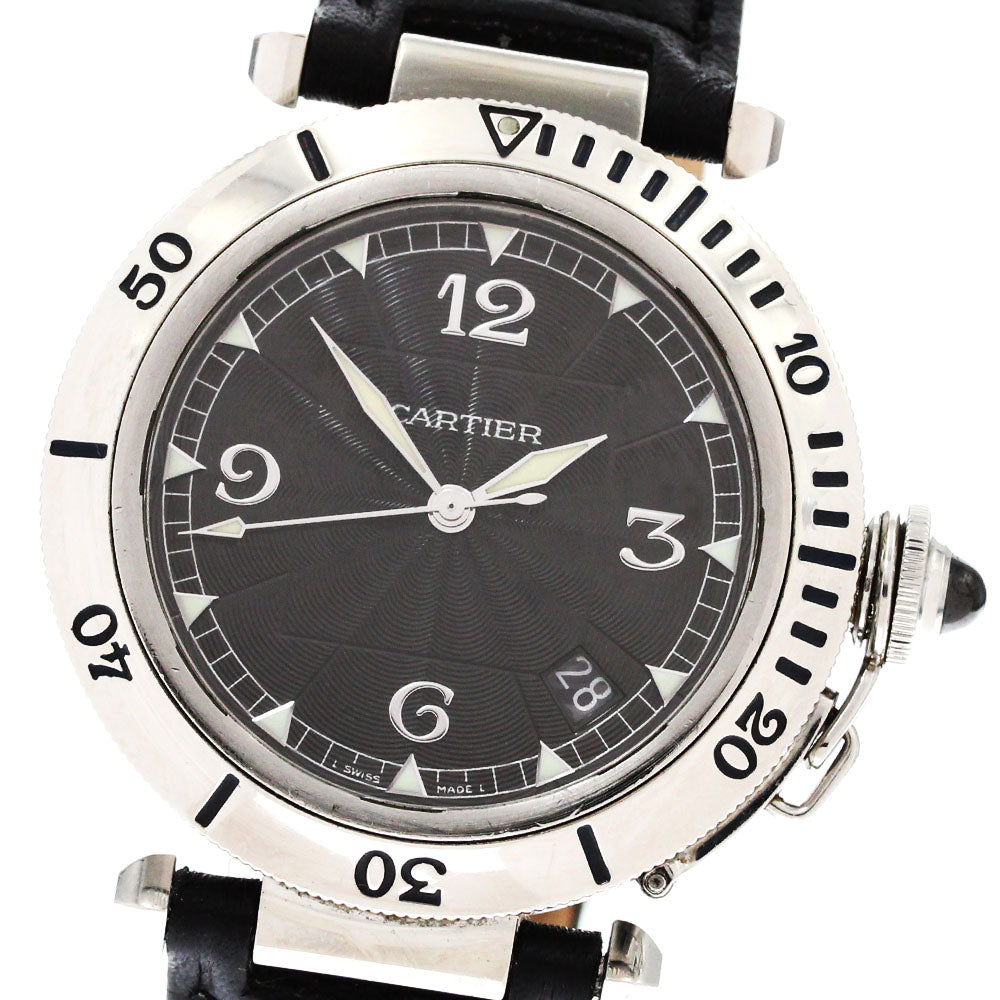 CARTIER Pasha 38 W3105255 Date gray Dial Automatic Men's Watch_875918