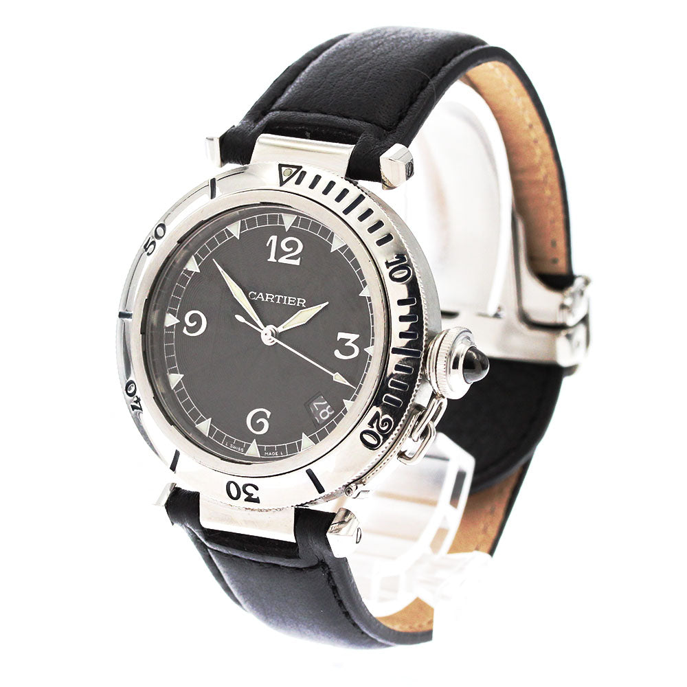 CARTIER Pasha 38 W3105255 Date gray Dial Automatic Men's Watch_875918