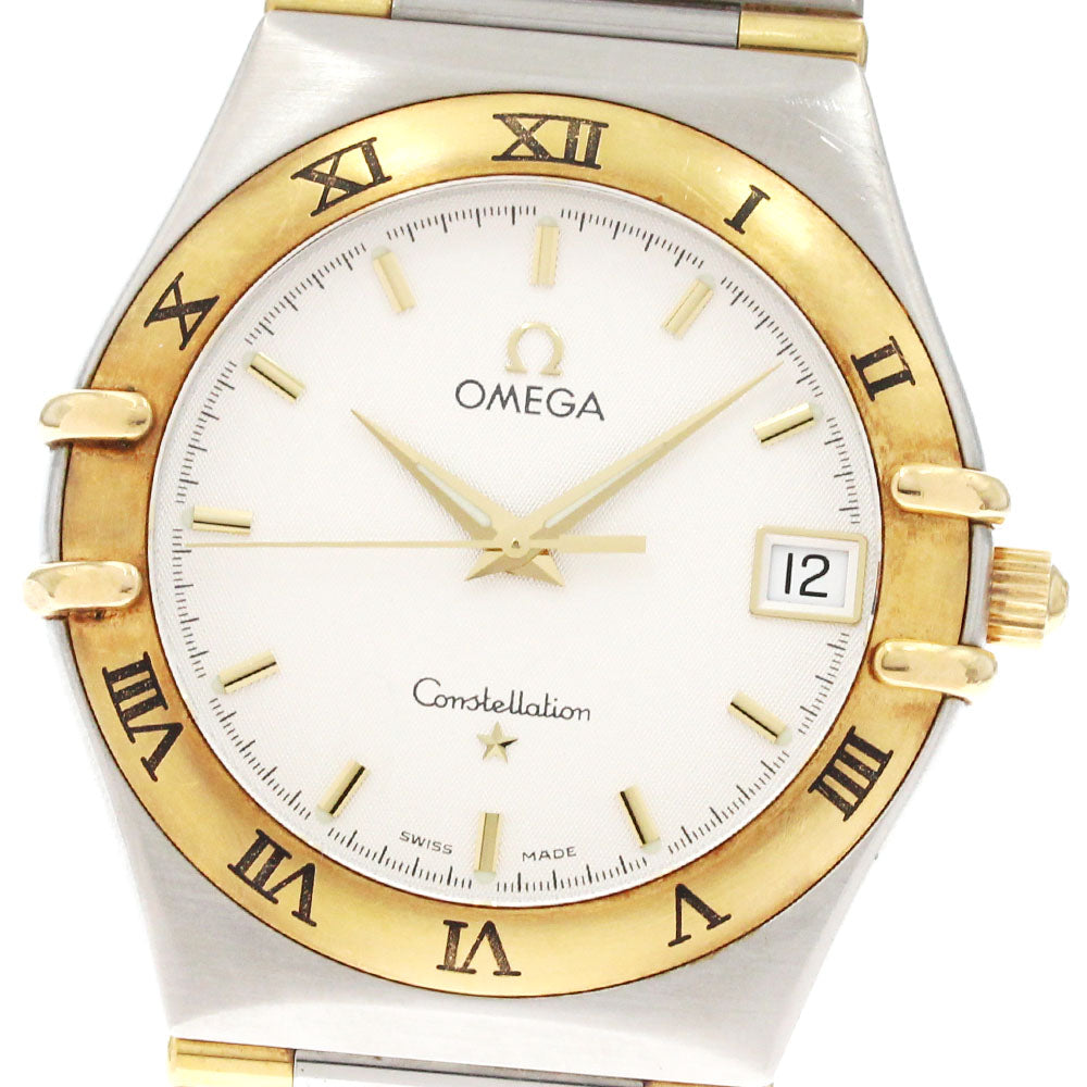 OMEGA Constellation 1312.30 Harf bar date white Dial Quartz Men's Watch_875937