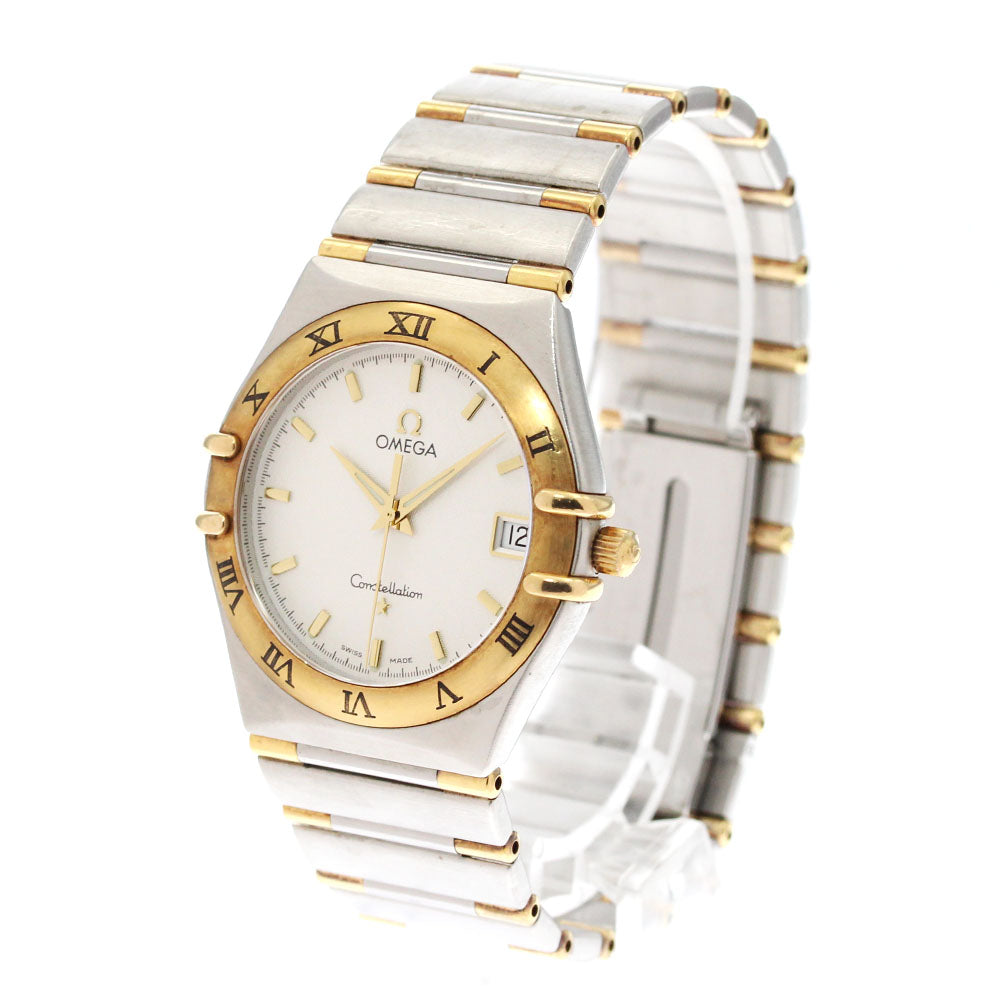 OMEGA Constellation 1312.30 Harf bar date white Dial Quartz Men's Watch_875937