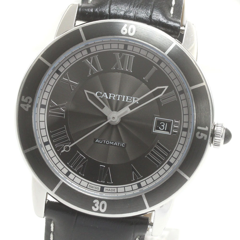 CARTIER Ronde Croisier de Cartier WSRN0003 Date gray Dial Automatic Men's Watch_875944