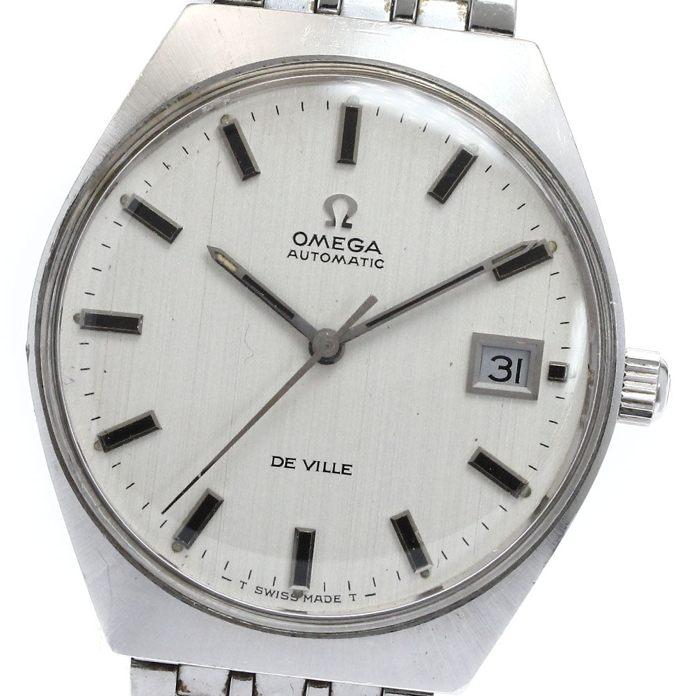 OMEGA De Ville 166.051 Date Silver Dial Automatic Men's Watch_875948