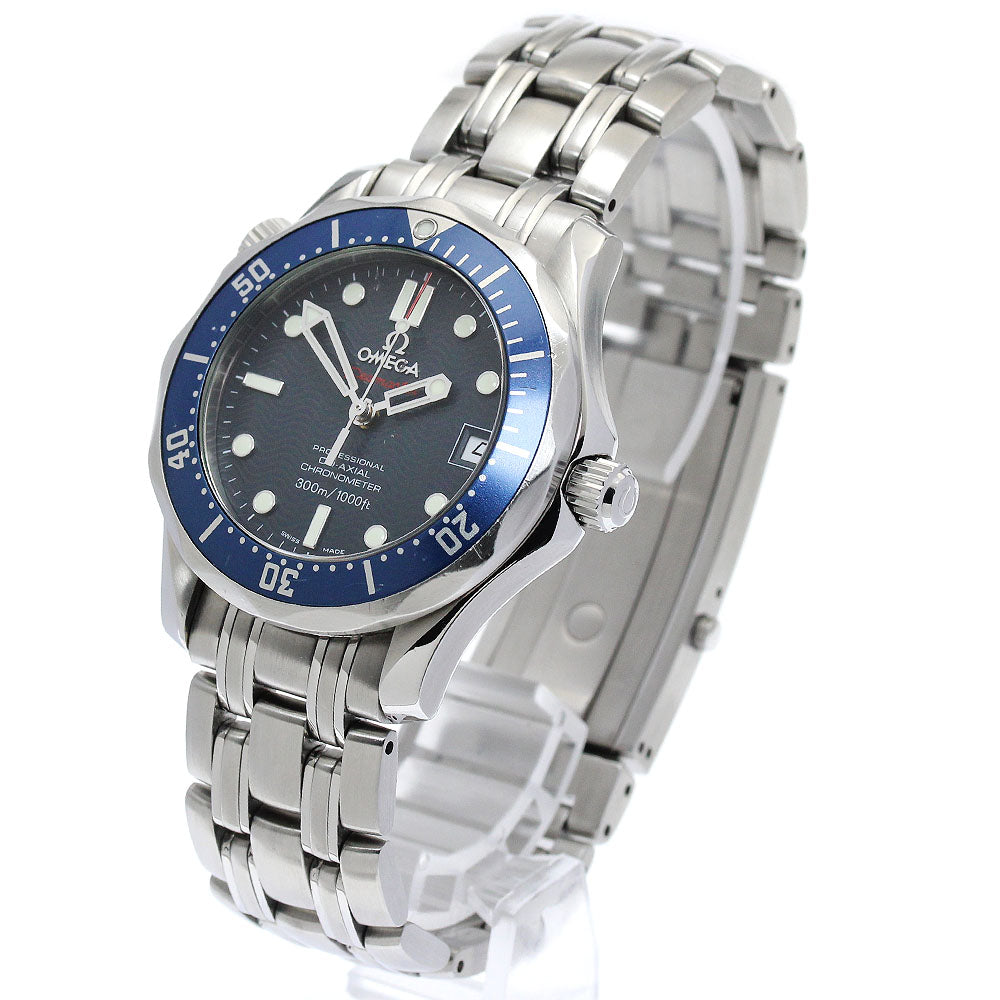 OMEGA Seamaster300 2222.80 Date Co-Axial Navy Dial Automatic Boy's Watch_876024