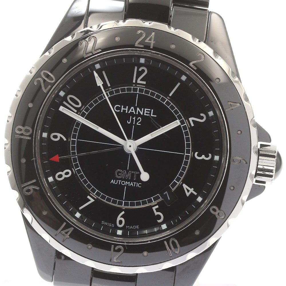 CHANEL J12 H2012 GMT black ceramic black Dial Automatic Men's Watch_876034