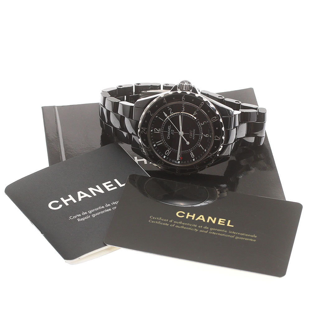 CHANEL J12 H2012 GMT black ceramic black Dial Automatic Men's Watch_876034