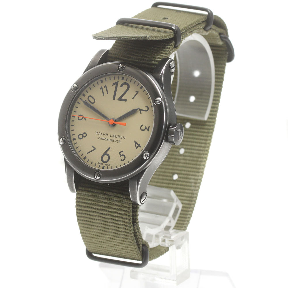 RALPH LAUREN Safari K02500 Chronometer beige Dial Automatic Men's Watch_876040