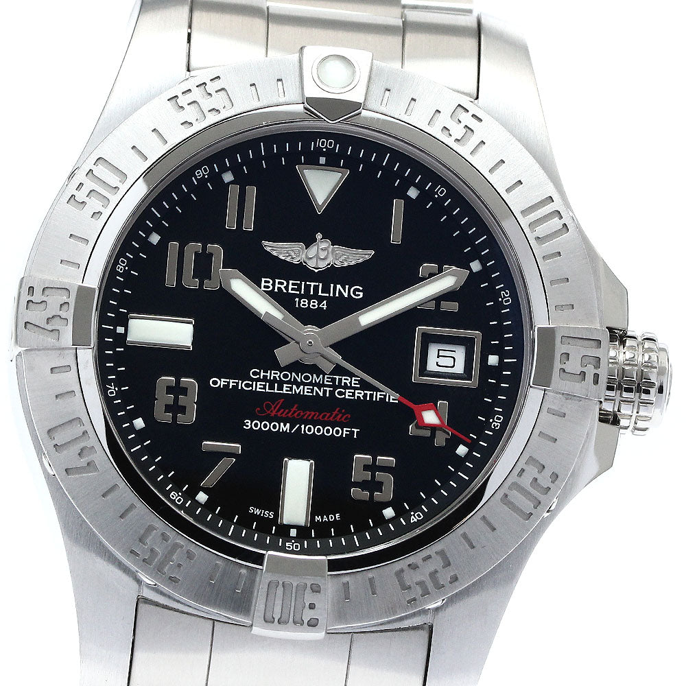 BREITLING Avenger II Seawolf A17331 Date black Dial Automatic Men's Watch_876042