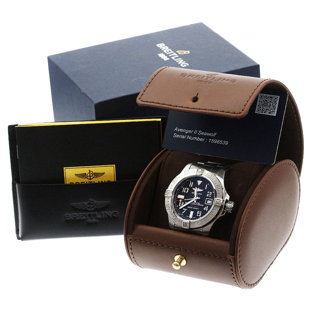 BREITLING Avenger II Seawolf A17331 Date black Dial Automatic Men's Watch_876042
