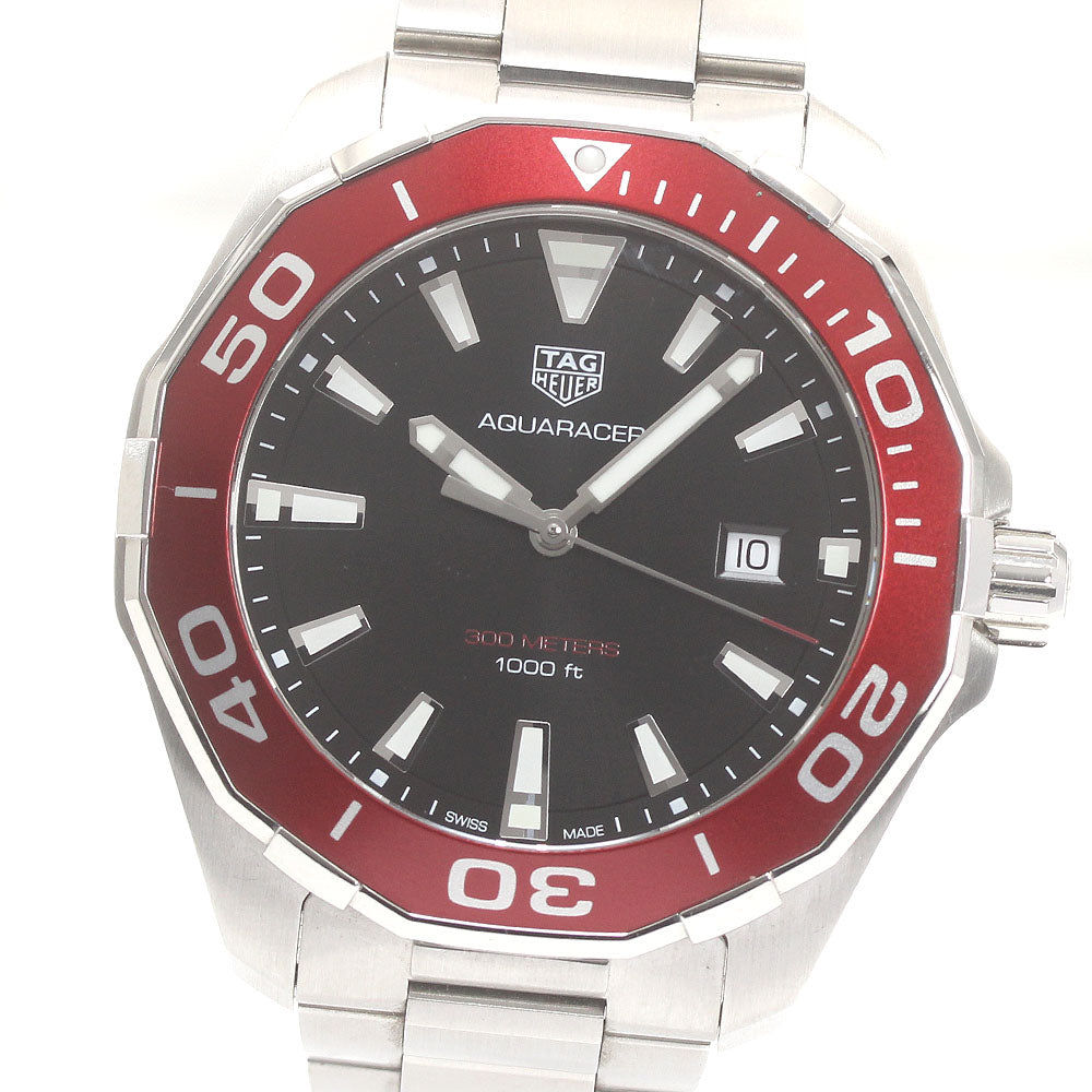 TAG HEUER Aqua racer WAY101B Date black Dial Quartz Men's Watch_876051