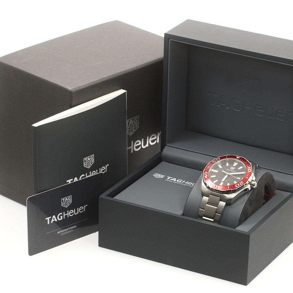 TAG HEUER Aqua racer WAY101B Date black Dial Quartz Men's Watch_876051