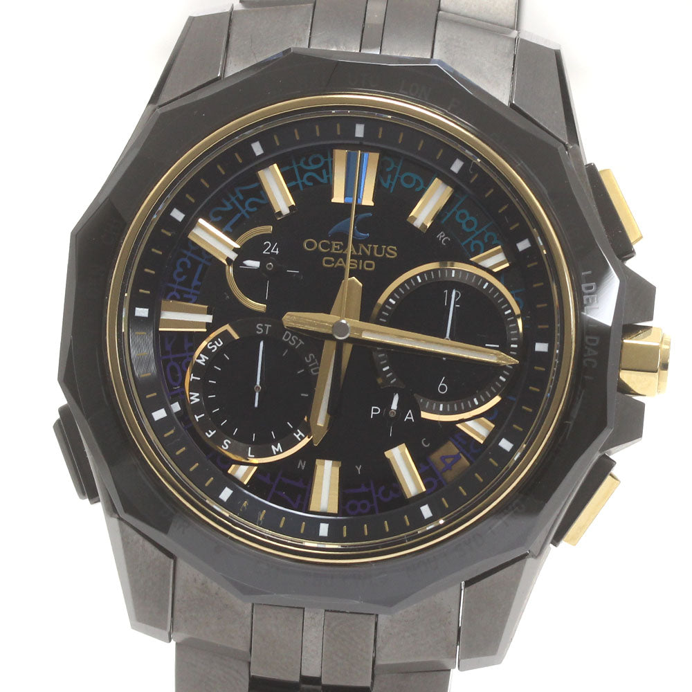 CASIO Oceanus OCW-SG1000ZE-1AJR black Dial Solar Powered Radio Men's_876080