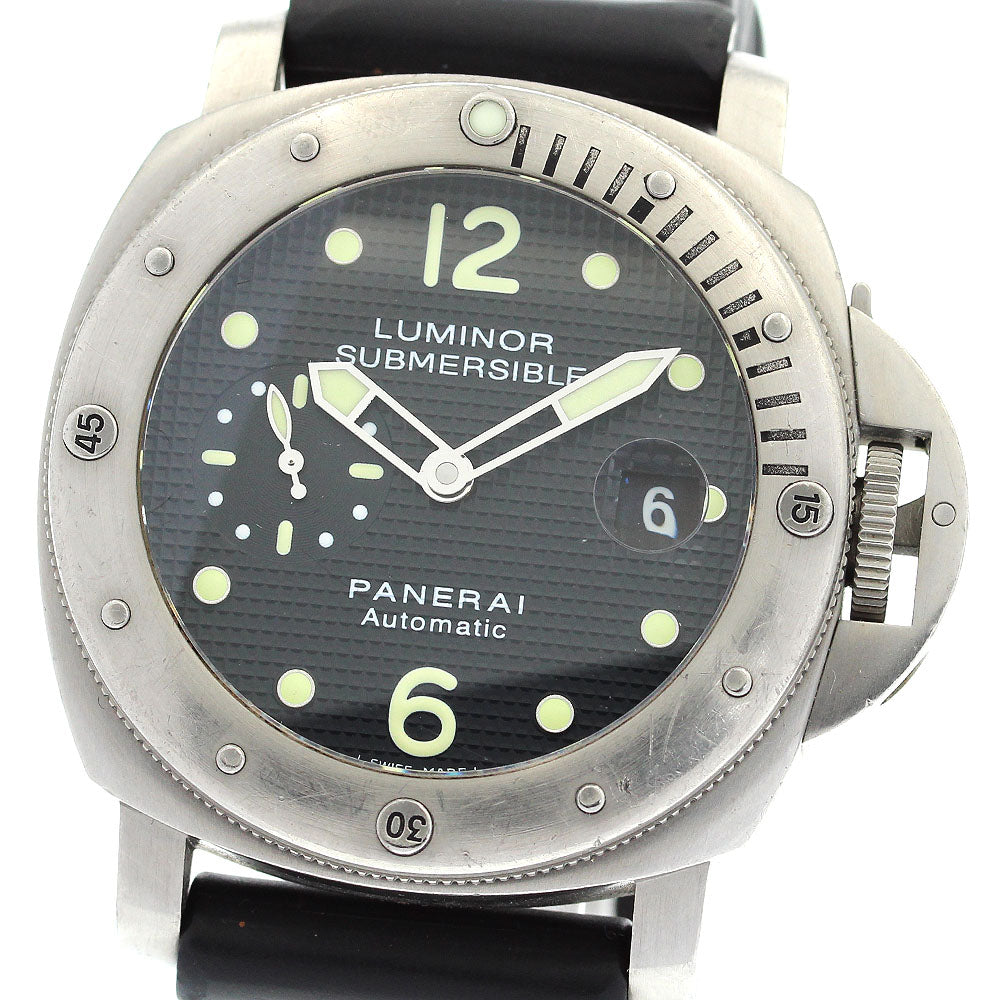 PANERAI Luminor Submersible PAM00025 Date black Dial Automatic Men's_876093