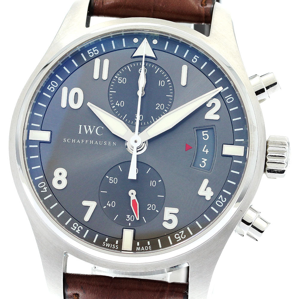 IWC SCHAFFHAUSEN Spitfire IW387802 Chronograph gray Dial Automatic Men's Watch_876097