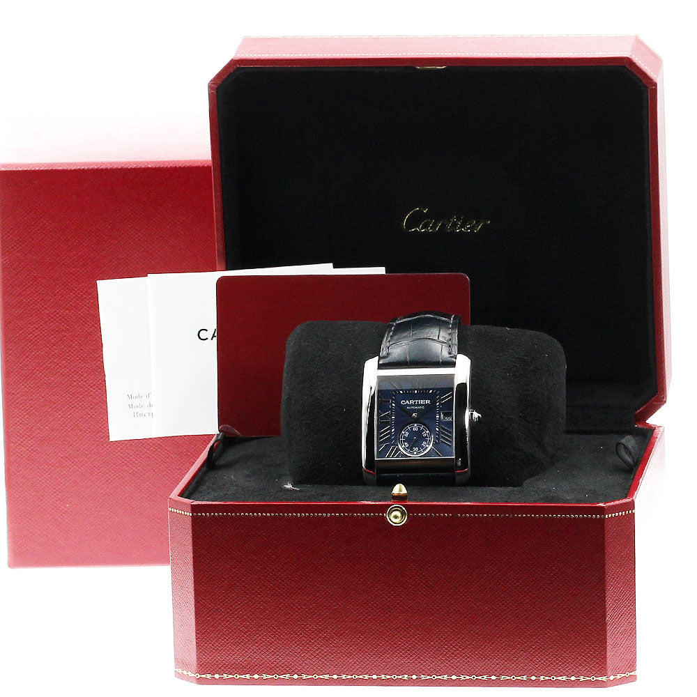 CARTIER Tank MC LM WSTA0010 Small seconds Navy Dial Automatic Men's Watch_876113