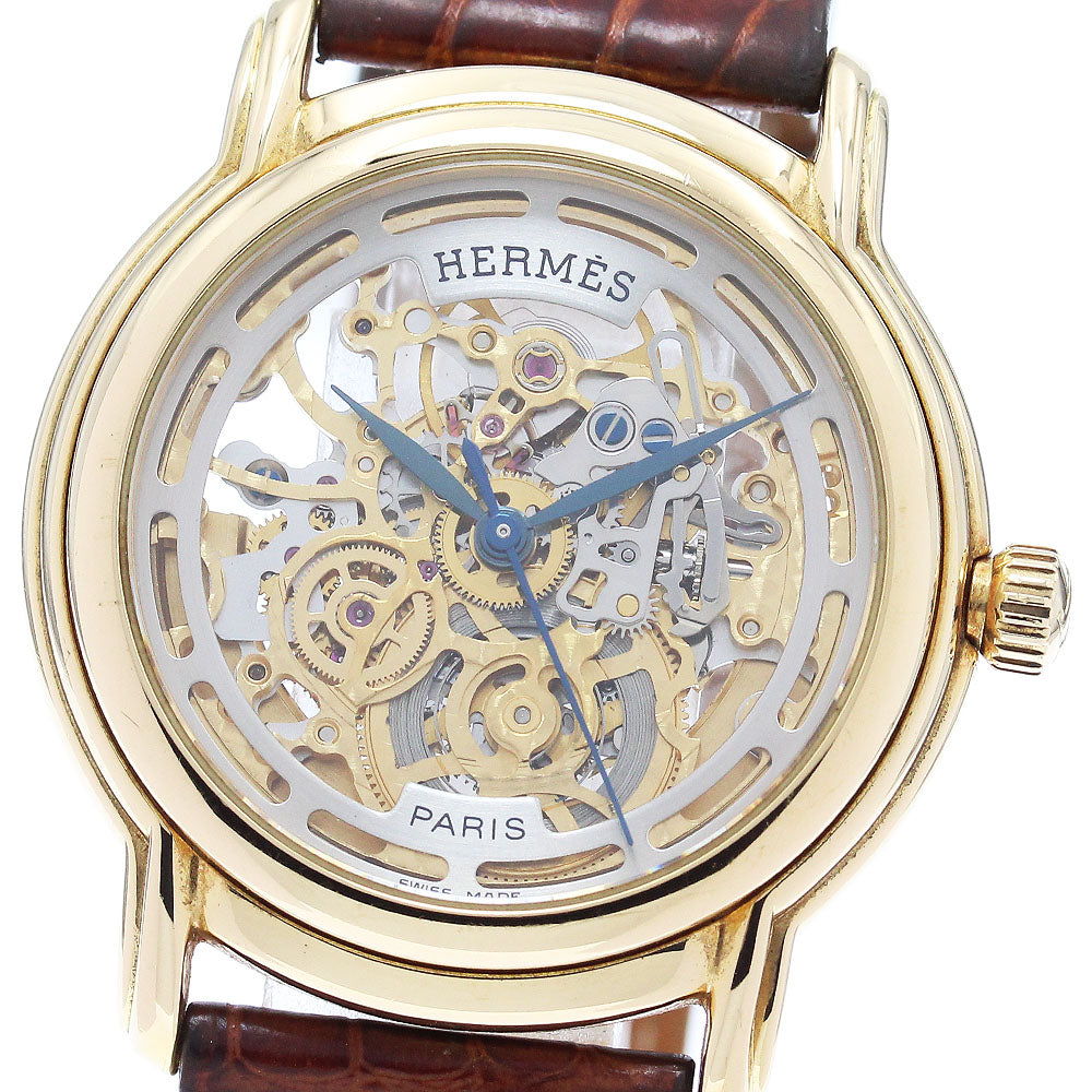 HERMES Sesame SM1.785 Skeleton K18YG skeleton Dial Automatic Men's Watch_876125