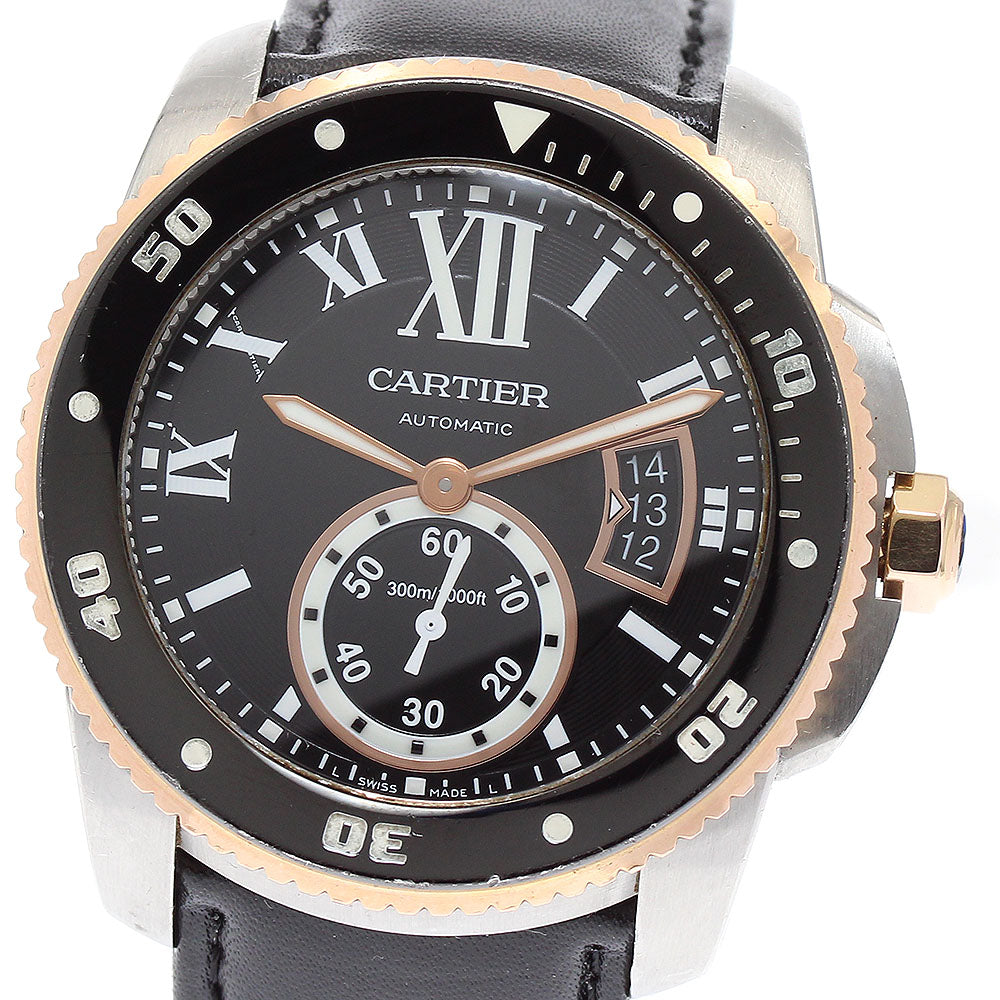 CARTIER Caliber de Cartier Diver W7100055 K18PGBezel Automatic Men's_876127