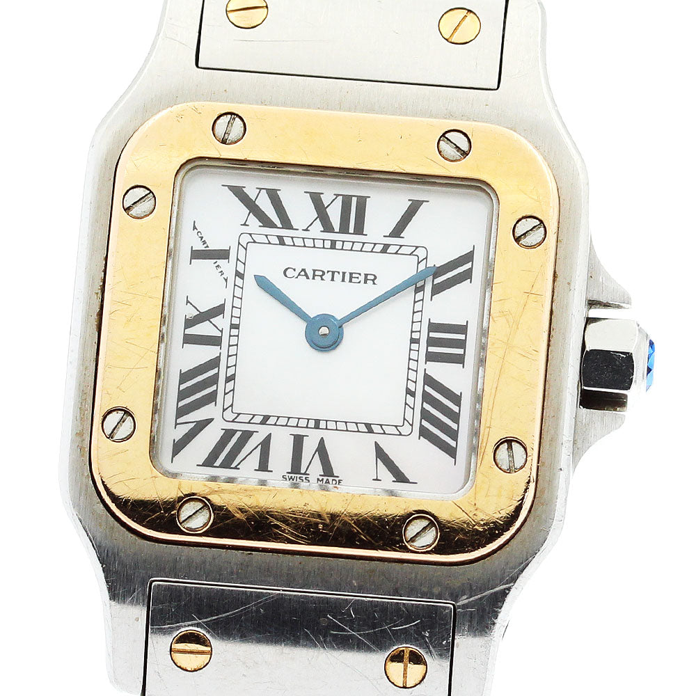 CARTIER Santos GalbeeSM W20103C4 Asia only White shell Dial Quartz Ladies Watch_876129
