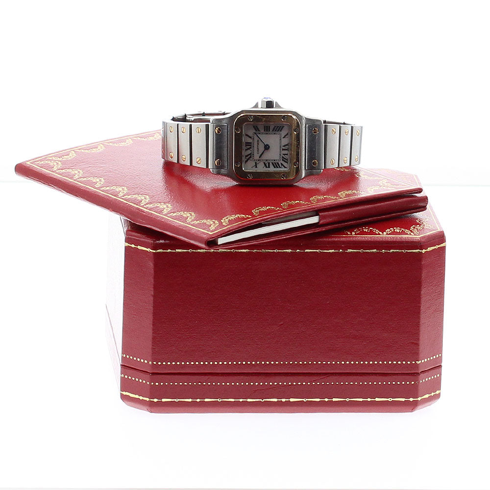 CARTIER Santos GalbeeSM W20103C4 Asia only White shell Dial Quartz Ladies Watch_876129