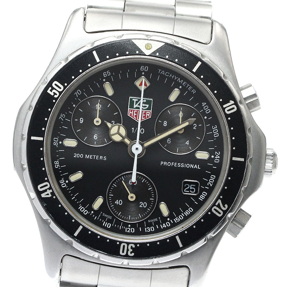 TAG HEUER professional 570.206 Date Chronograph black Dial Quartz Men's_876146