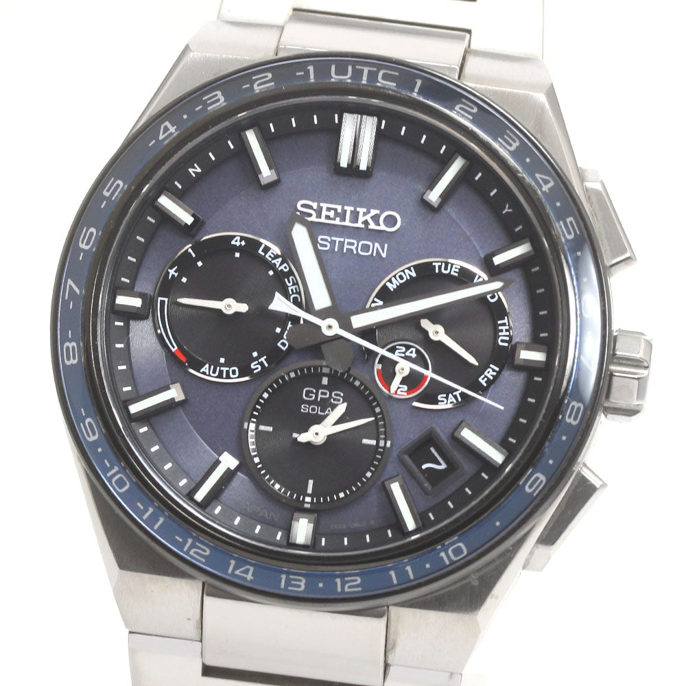 SEIKO Astron SBXC109/5X53-0BR0 GPS day-date Solar Powered Radio Men's _876161