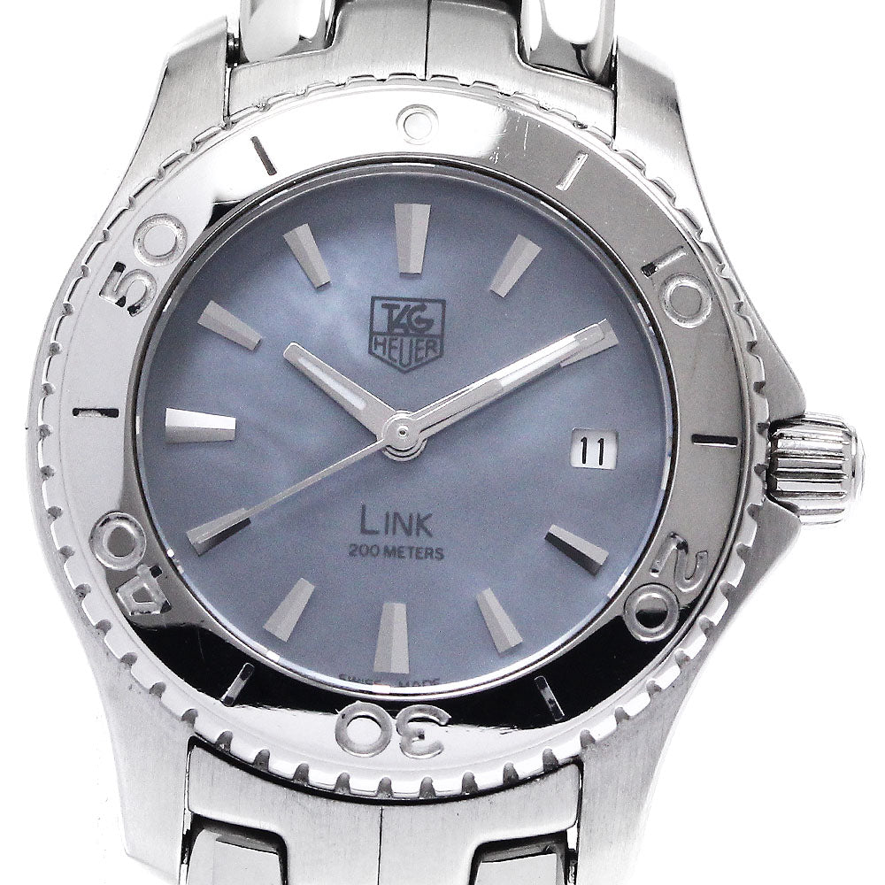 TAG HEUER Link WJ1316-0 Date Blue shell Dial Quartz Ladies Watch_876171