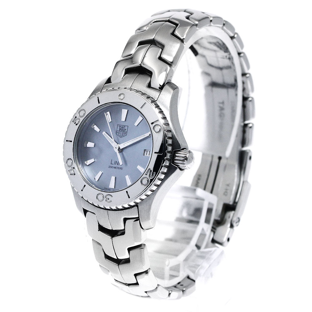 TAG HEUER Link WJ1316-0 Date Blue shell Dial Quartz Ladies Watch_876171