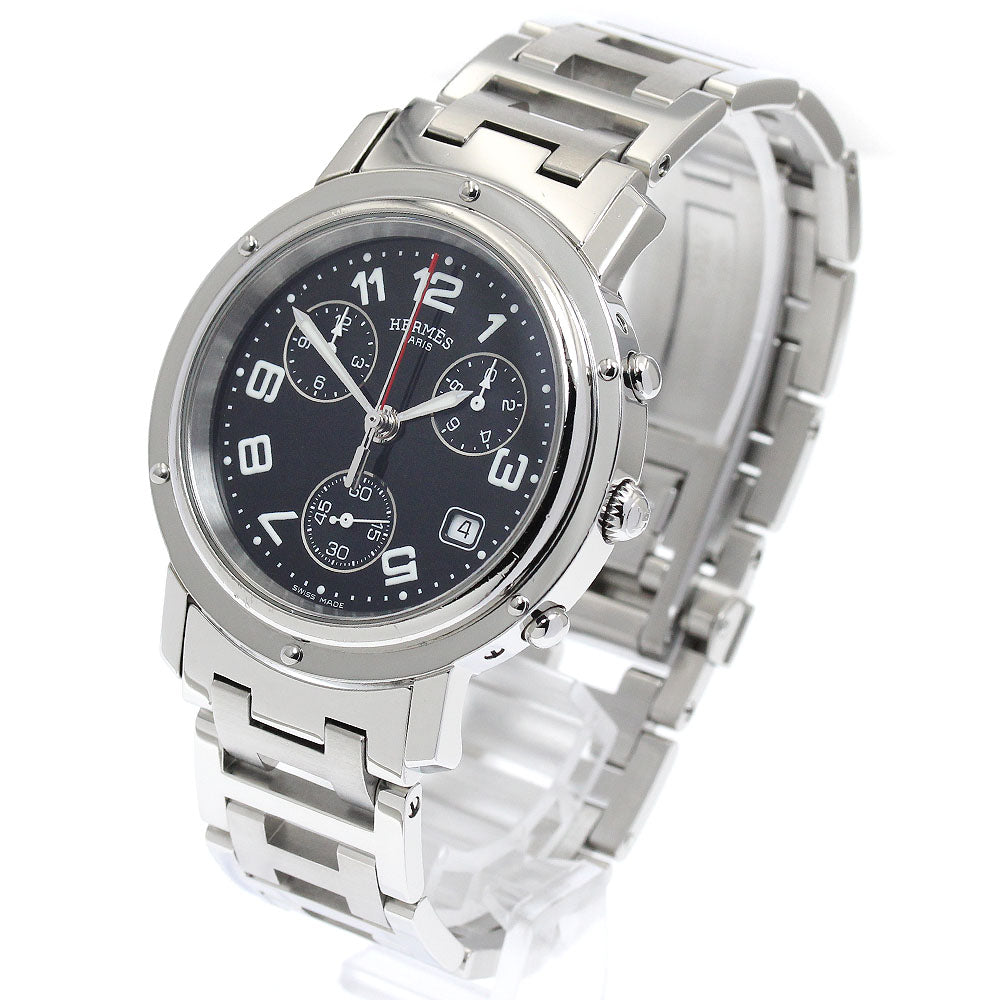 HERMES Clipper chrono CL1.910 Date black Dial Quartz Men's Watch_876183