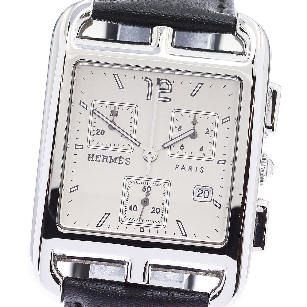 HERMES Cape Cod CC1.910 Chronograph Silver Dial Quartz Men's Watch_876186