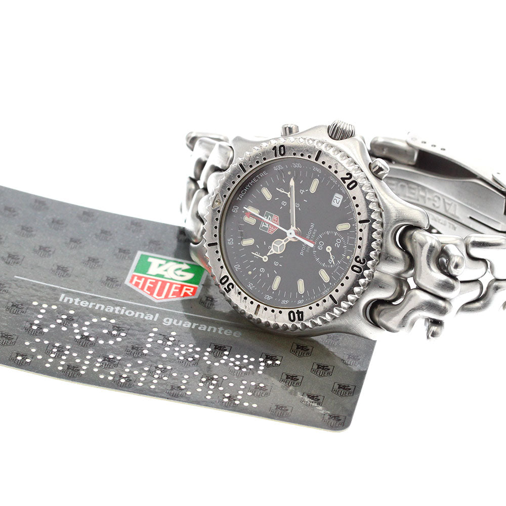 TAG HEUER S/el CG1110-0 Chronograph Black Dial Quartz Men's Watch_876190