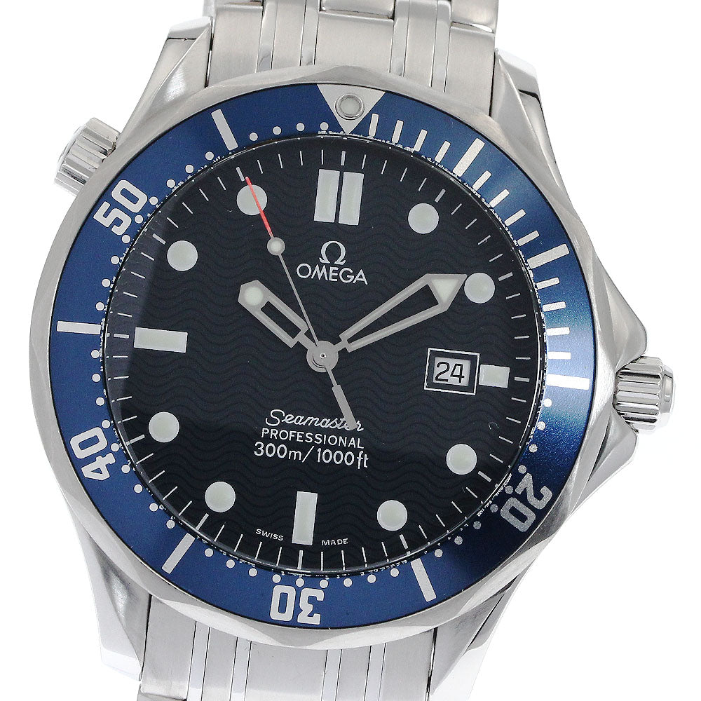OMEGA Seamaster300 2541.80 Date Navy Dial Quartz Men's Watch_876212