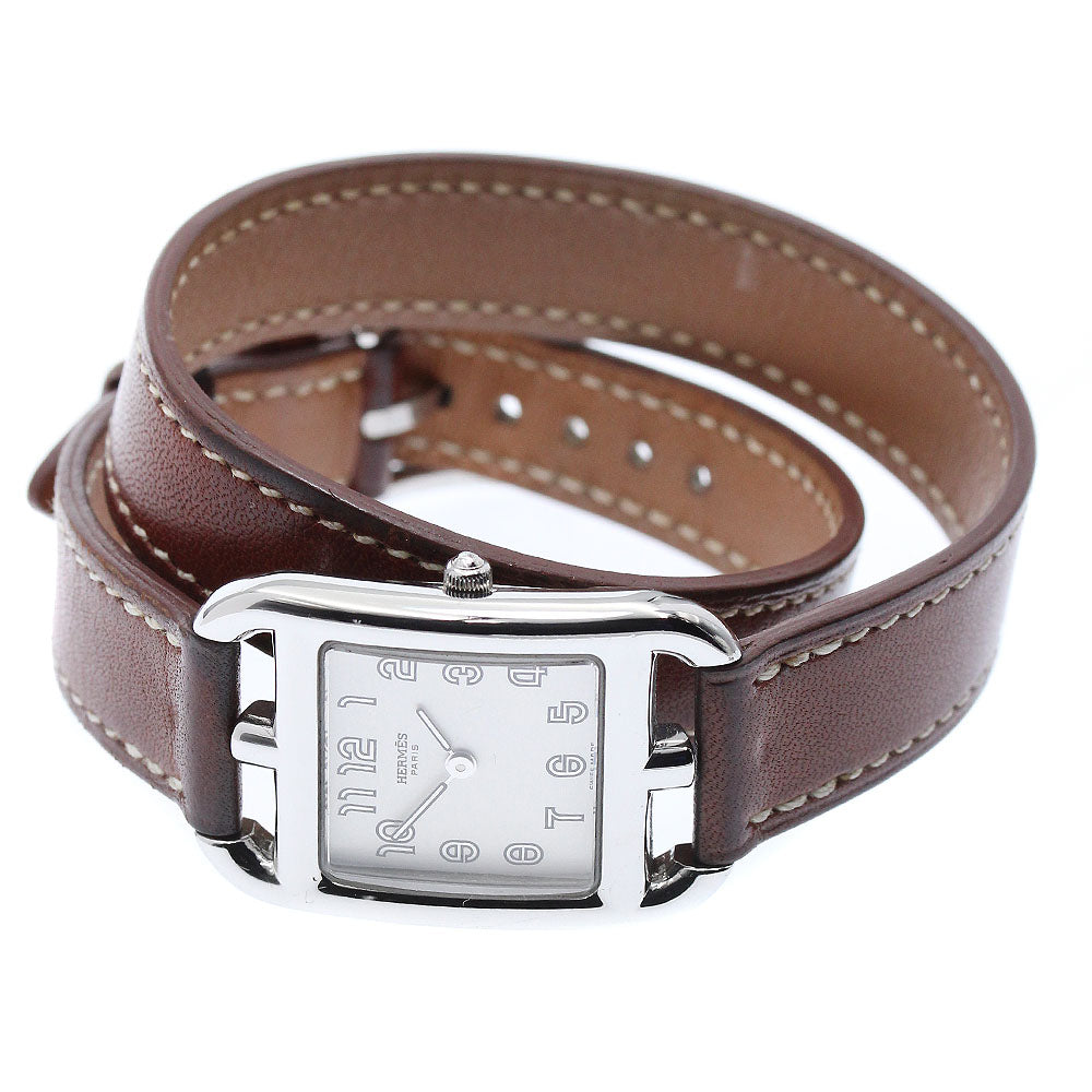 HERMES Cape Cod CC1.210 Double Tour Silver Dial Quartz Ladies Watch_876218